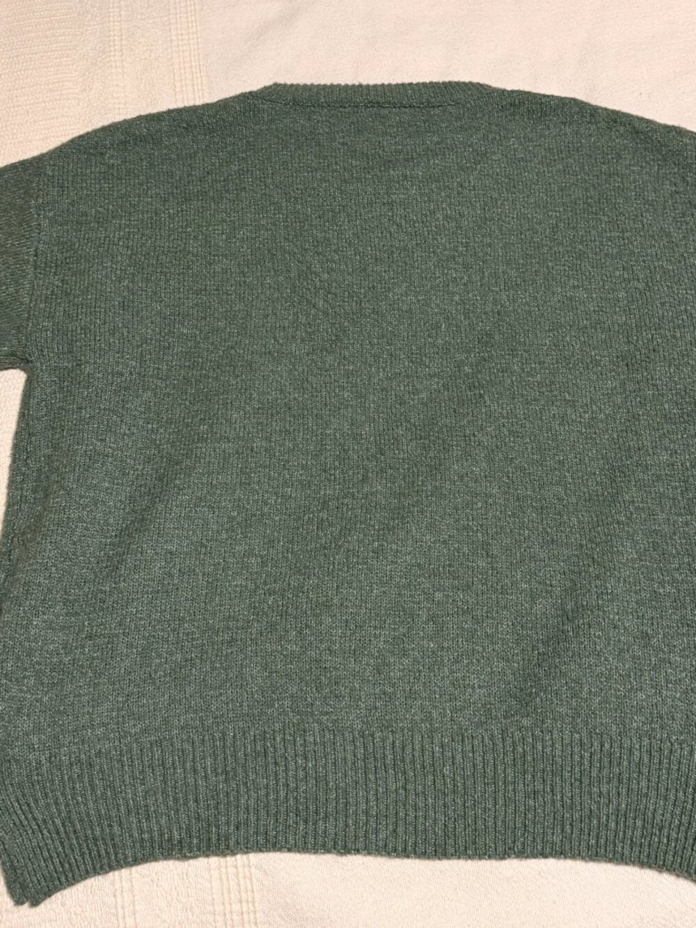 Frey by Short Story Green Crewneck Sweater S/M Petite - Picture 2 of 8
